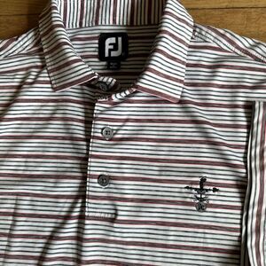 Foot Joy Men's Striped Size‎ XL Polo Shirt Short Sleeve Performance Stretch Golf